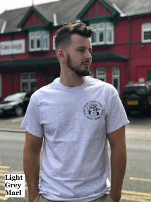 Grogg Retro Tee ~ Light Grey