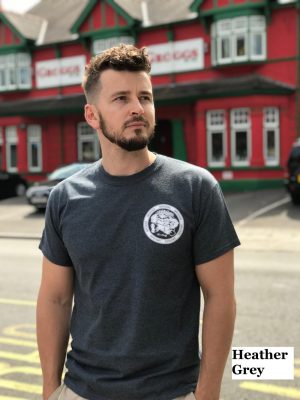 Grogg Retro Tee ~ Heather Grey