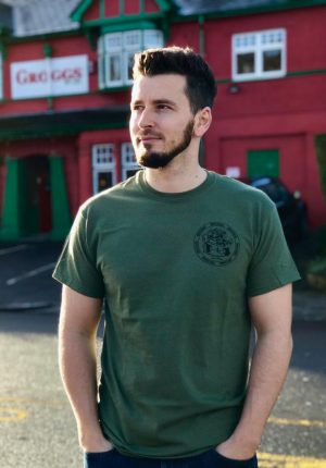 Grogg Retro Tee ~ Military Green