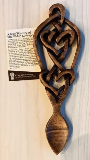 Two Hearts In Celtic Knot Work Lovespoon