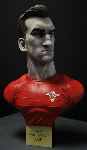 Sam Warburton Wales Bust